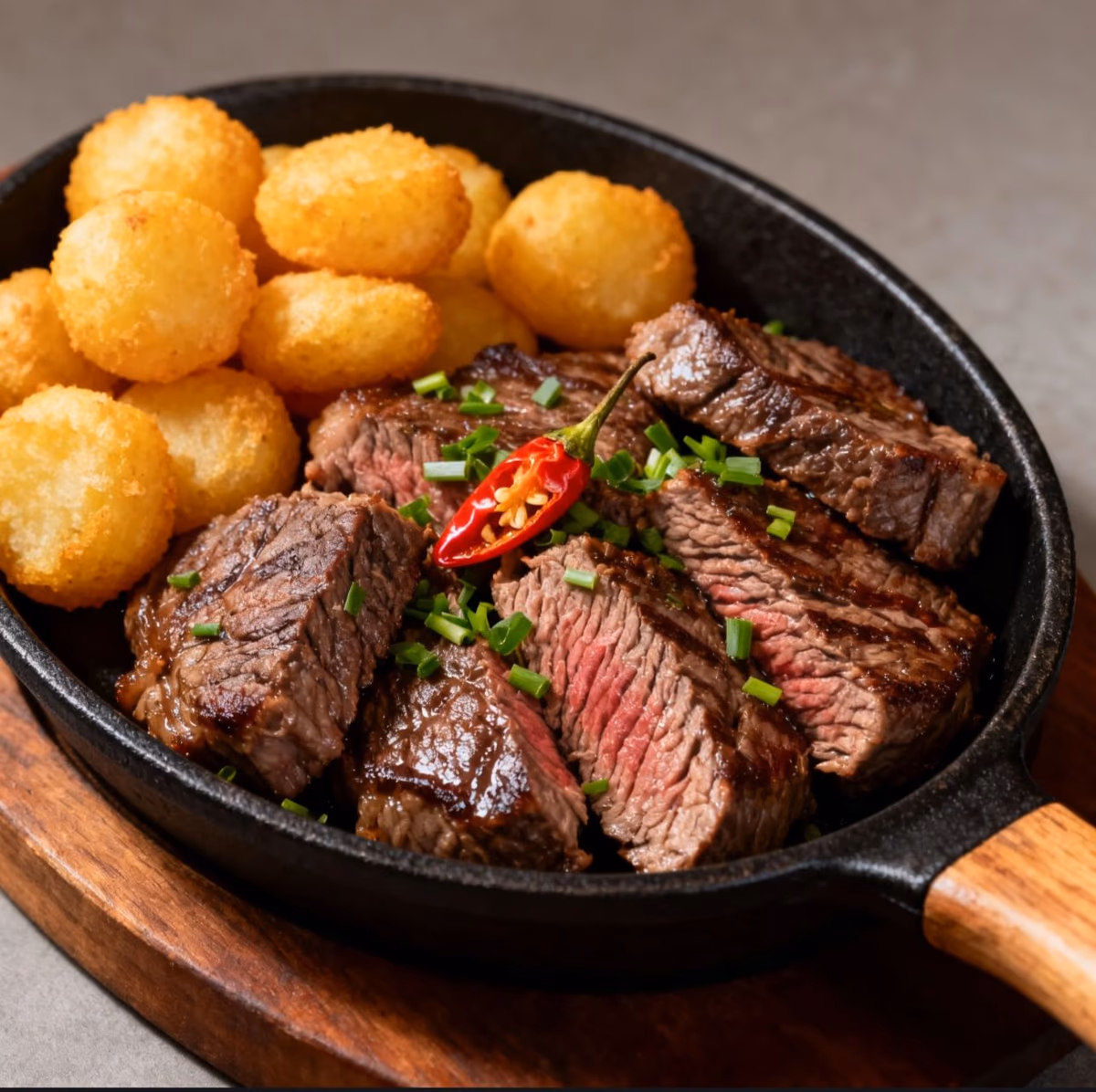 PICANHA COM MANDIOQUITA FRITA